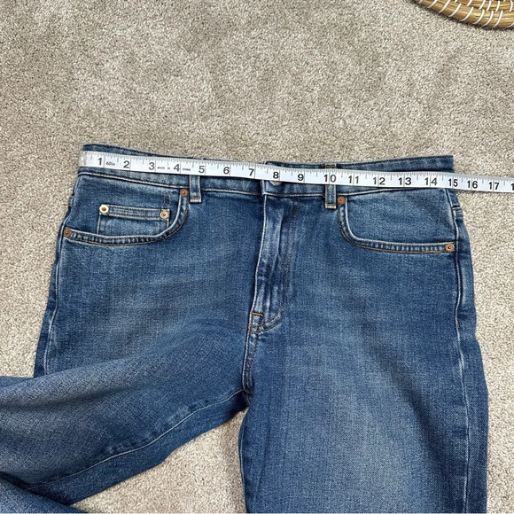 Acne Studios Row Str Vintage Jeans Stretch Mide-Rise Ankle Crop Straight 27/32 - Picture 10 of 13